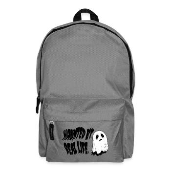 Haunted by Real Life | Sad Ghost Design - Rucksack - Mittelgrau - Vorne