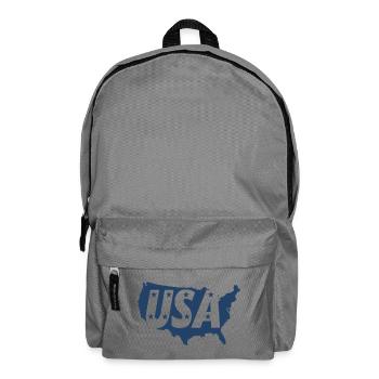 United States Map with Stars - Backpack - elephant grey - Front