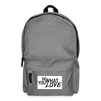 Tu was du liebst - Do what you love - Rucksack - Mittelgrau - Vorne