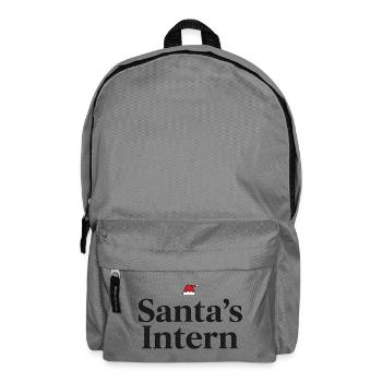 Santa’s Intern Funny Christmas Design - Rucksack - Mittelgrau - Vorne