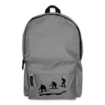 Snowboard rennen - Rucksack - Mittelgrau - Vorne