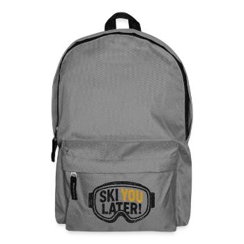 Ski You Later – Grunge Skibrille - Rucksack - Mittelgrau - Vorne