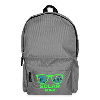 Solarpunk Vision - Backpack - elephant grey - Front