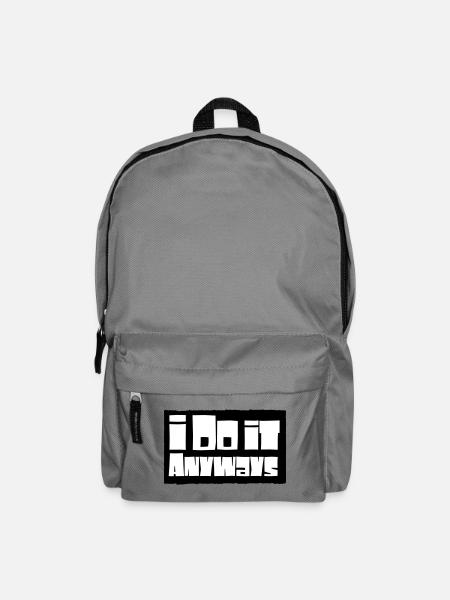 i do it anyways - Backpack - elephant grey
