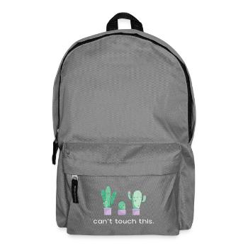 Can’t Touch This Tanzende Kakteen Spruch - Rucksack - Mittelgrau - Vorne