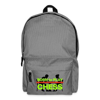 BORN TO PLAY CHESS! CHESS MASTER - Backpack - elephant grey - Front