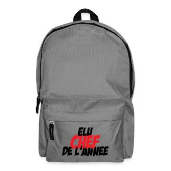 Élu Chef de l'Année - Sac à dos - gris éléphant - Devant