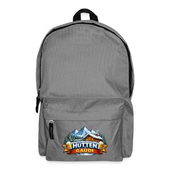 Hüttengaudi Holzhaus Winterland - Rucksack - Mittelgrau - Vorne