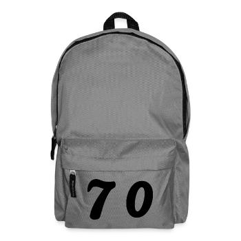 70. 70 ANS. 70e ANNIVERSAIRE. ANNIVERSAIRE 70 ANS. - Sac à dos - gris éléphant - Devant