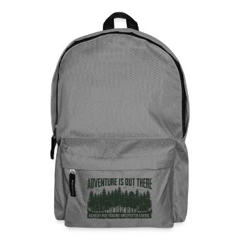 Adventure is out there – Cardio Humor Saying - Backpack - elephant grey - Front