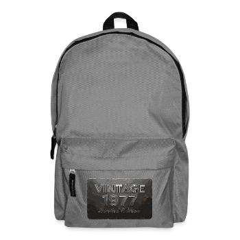 Vintage 1977 Limited Edition Birthday Retro - Backpack - elephant grey - Front