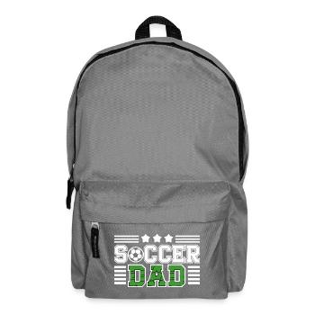 Soccer Father Pride Design avec un motif de balle - Sac à dos - gris éléphant - Devant