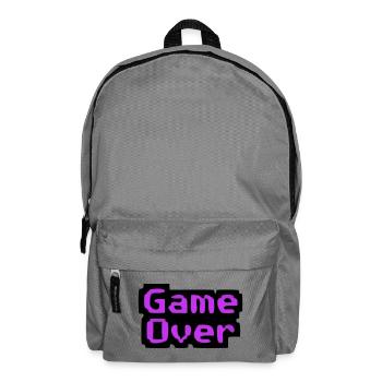  Game Over Pixel Retro - Rucksack - Mittelgrau - Vorne
