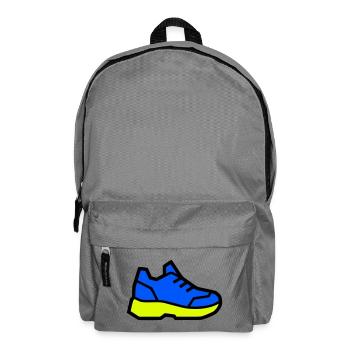 Moderner Laufschuh Sneaker - Rucksack - Mittelgrau - Vorne