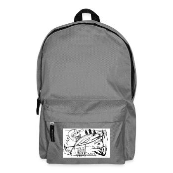 Fische! Tiefsee-Traum - Rucksack - Mittelgrau - Vorne