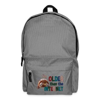 I’m older than the Internet - Schildkröte - Rucksack - Mittelgrau - Vorne