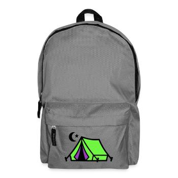 Camping Tent Moon Graphic - Sac à dos - gris éléphant - Devant
