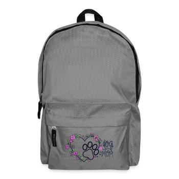 Maman du Chien Cœur de Fleurs - Sac à dos - gris éléphant - Devant