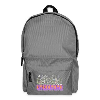Etepetete Blumen Design - Rucksack - Mittelgrau - Vorne
