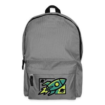Rocket Graffiti Graphic - Backpack - elephant grey - Front