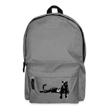 Panter mit goldenen Augen - Rucksack - Mittelgrau - Vorne