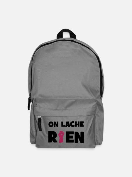 On lâche rien ! - Sac à dos - gris éléphant