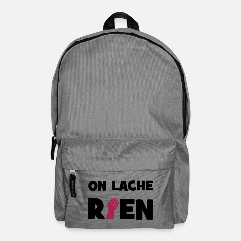 On lâche rien ! - Sac à dos - gris éléphant
