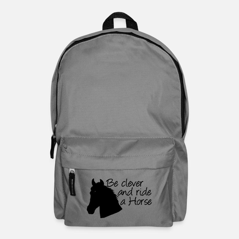 Ride a Horse Pferd Pferde Reiten Reiter Geschenk - Rucksack - Mittelgrau