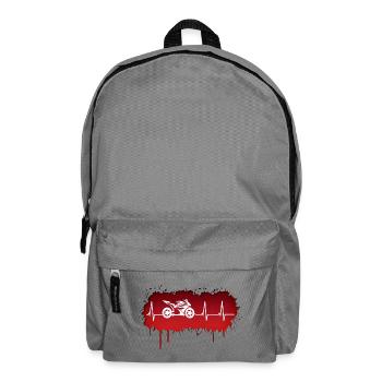 Impulsion de pilote de course de moto - Sac à dos - gris éléphant - Devant