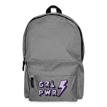 Illustration von Frauenpower und Energie - Rucksack - Mittelgrau - Vorne