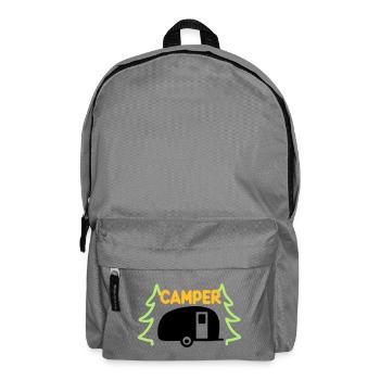 Campeur - prêt pour les vacances - Sac à dos - gris éléphant - Devant