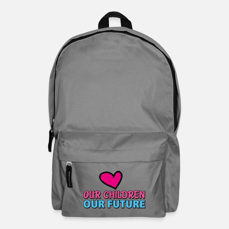 our children our future 2 - Sac à dos - gris éléphant