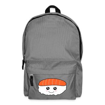 Kawaii Sushi Roll Kawaii Food Kawaii Sticker - Backpack - elephant grey - Front