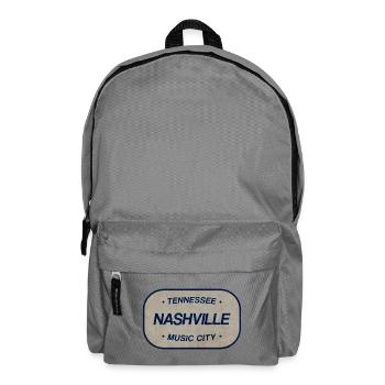 Tennessee Nashville Musik City Schild - Rucksack - Mittelgrau - Vorne