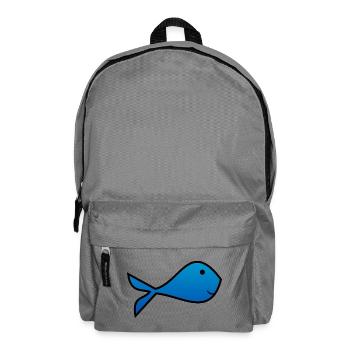 SARDINE. FISH. APRIL FOOL. EASTER. SEA - Backpack - elephant grey - Front