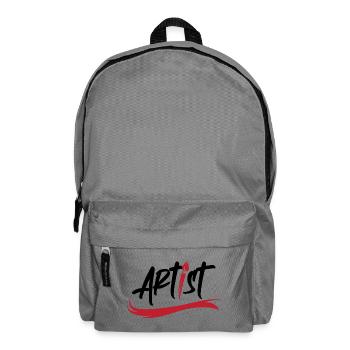 artist brush logo art icon brush stroke icon - Backpack - elephant grey - Front