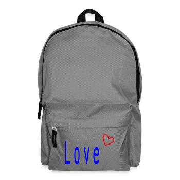 VALENTINE'S DAY. Bachelorette party. I LOVE YOU. I LOVE YOU. LOVE - Backpack - elephant grey - Front