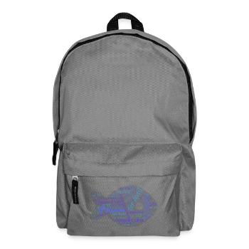 POISSON. POISSON D'AVRIL - Sac à dos - gris éléphant - Devant