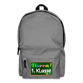 Grundschule 1. Klasse HURRA - Rucksack - Mittelgrau - Vorne