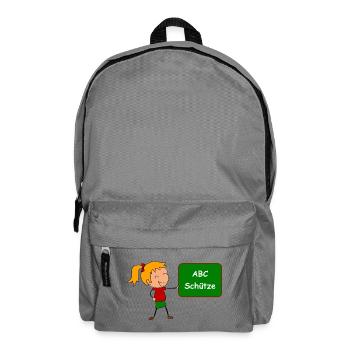 Einschulung ABC Schütze - Rucksack - Mittelgrau - Vorne
