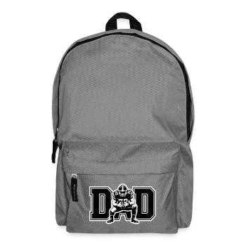 String-Art-Design mit Fußballspieler - Rucksack - Mittelgrau - Vorne