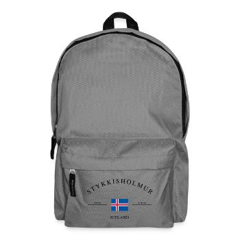 Stykkishólmur Island – Urlaub Souvenir & Geschenk - Rucksack - Mittelgrau - Vorne