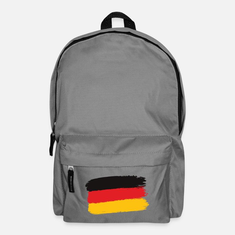 Germany Flag Brushstroke - Backpack - elephant grey