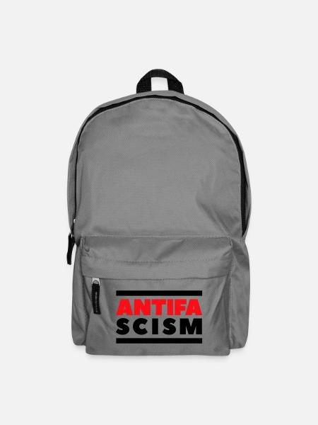 ANTIFA - Antifaschismus - Rucksack - Mittelgrau
