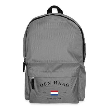 Den Haag Niederlande – Urlaub Souvenir & Geschenk - Rucksack - Mittelgrau - Vorne
