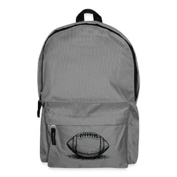 Vintage American Football Ball Sportsman - Backpack - elephant grey - Front
