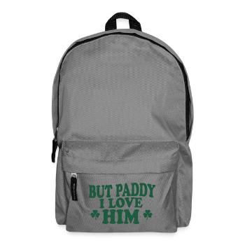 Irish Charm But Paddy I Love Him - Backpack - elephant grey - Front