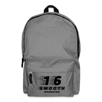 Smooth Operator 16 un mot de passe amusant pour les fans de Formula - Sac à dos - gris éléphant - Devant