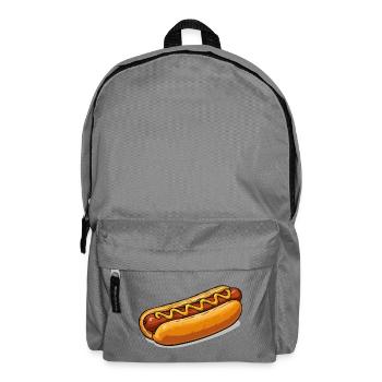 Cheerful Hot Dog Comic - Backpack - elephant grey - Front