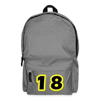 18 Number symbol - Backpack - elephant grey - Front
